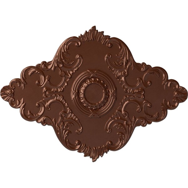 Ekena Millwork Piedmont Ceiling Medallion (Fits Canopies up to 6 1/2"), 67 1/8"W x 48 5/8"H x 1 7/8"P, Copper Penny CM67PECPS - main